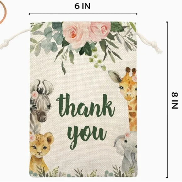 Jungle/safari animals gift bags
